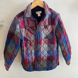 Cat & Jack Boys Quilted Flannel Shirt Jacket